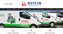 Desktop Screenshot of butlinforktrucks.co.uk